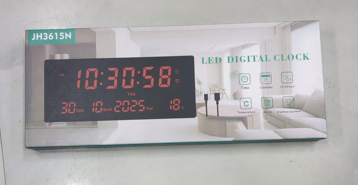 Horloge numérique mur LED ساعة حائط رقمية