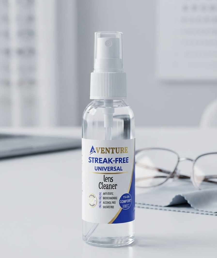 Spray nettoyant spécialisé pour lunettes