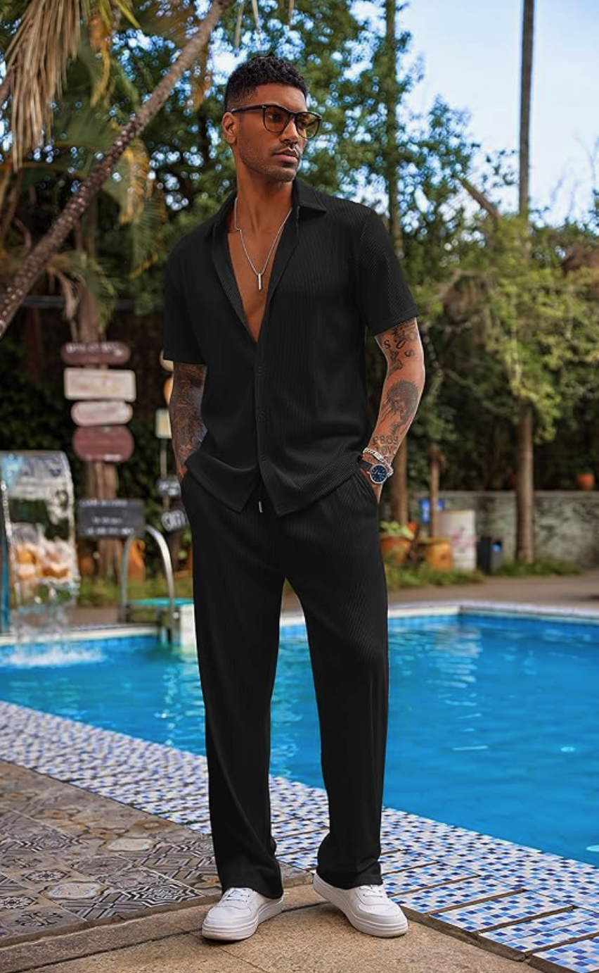 Ensemble Class chic Et Simple , short et chemise pour Été - LAFRIQ
