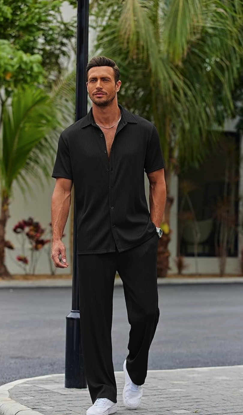 Ensemble Class chic Et Simple , short et chemise pour Été - LAFRIQ