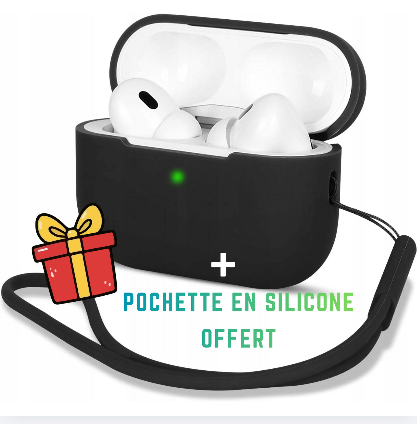 AirPods Pro 2 | Qualité Premium | POCHETTE GRATUITE + 3 Mois Netflix & Spotify Offerts 🎁