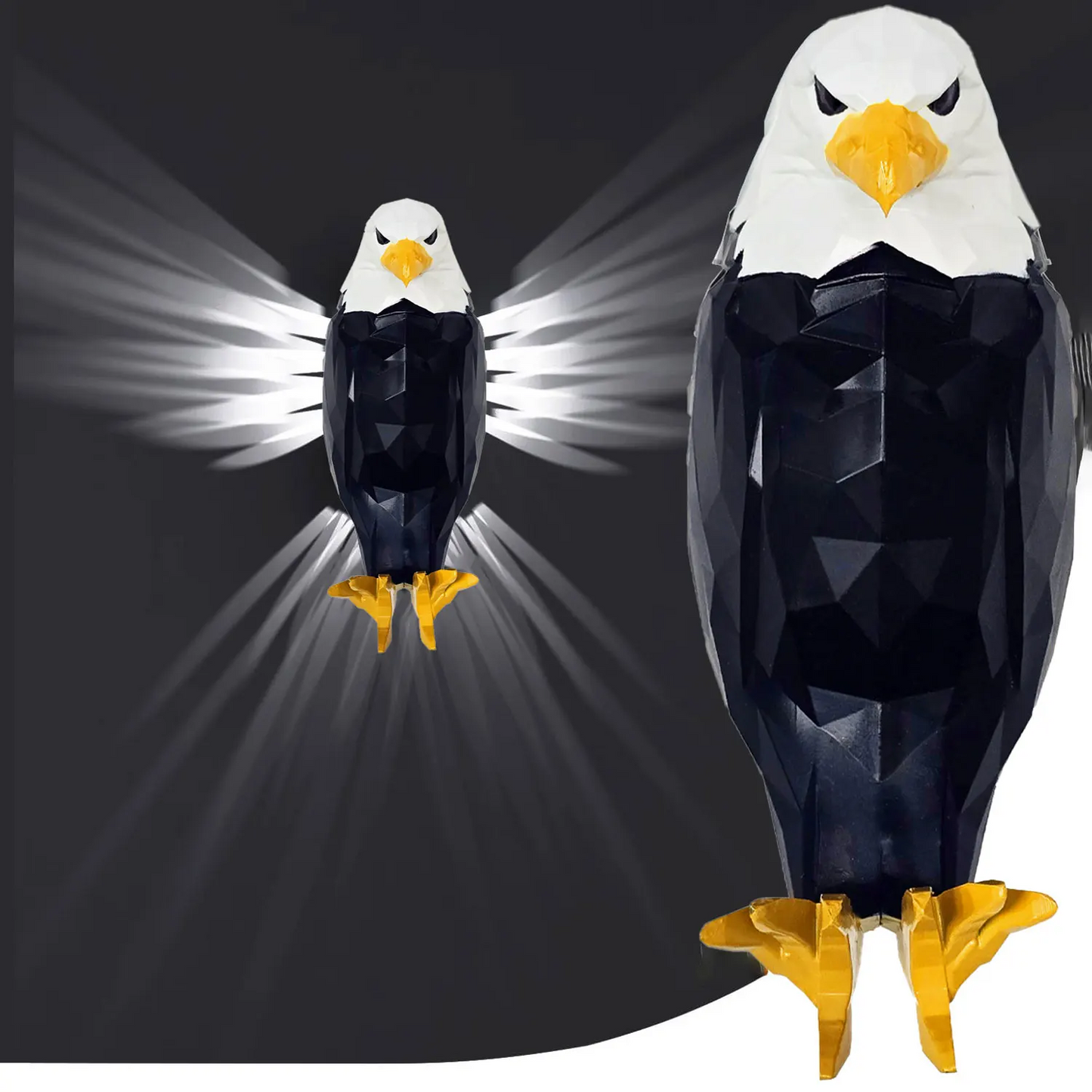 مصباح حائط ديكوري على شكل نسر LED - Applique murale Aigle Royal avec lumière œil de lion