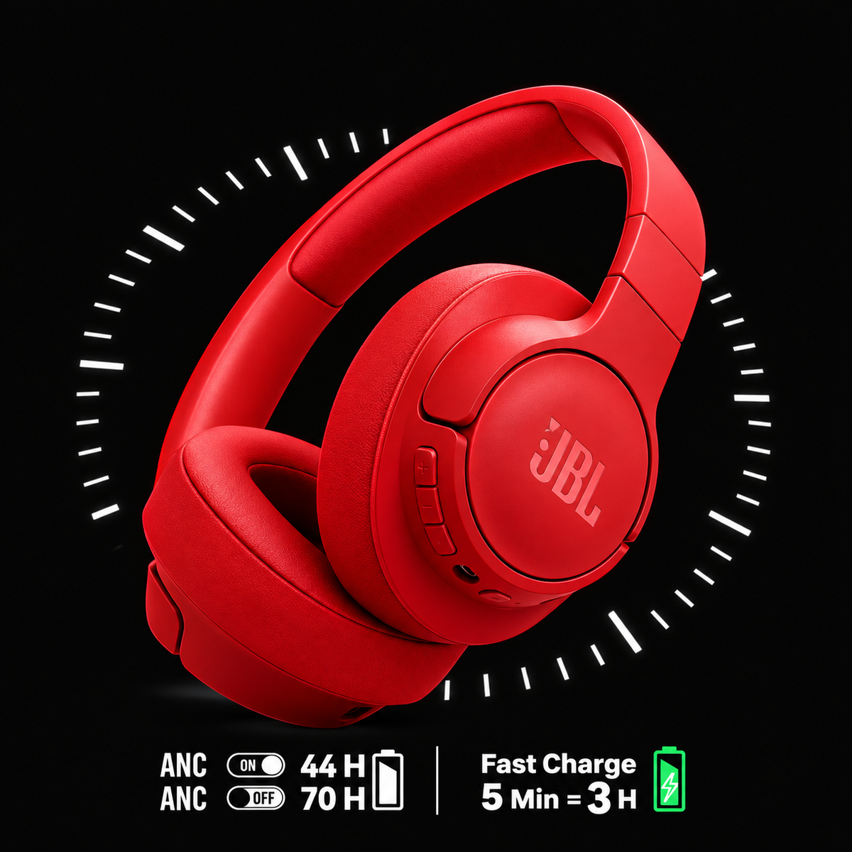 Offre septembre !!🔥 : Casque JBL Rouge Version USA🇺🇸+ 3 Mois Netflix/Spotify cadeau🎁