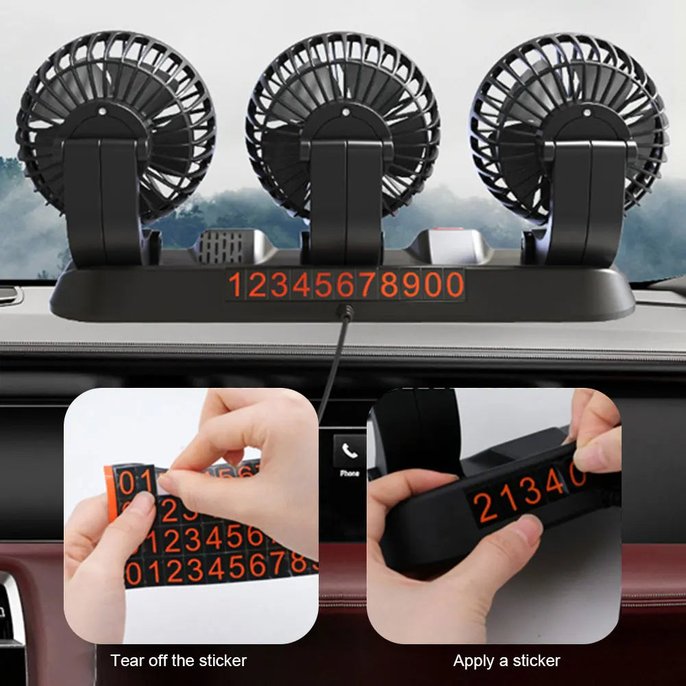 Ventilateur de Refroidissement مروحة تبريد سيارة بثلاثة رؤوس