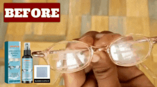 Spray nettoyant spécialisé pour lunettes