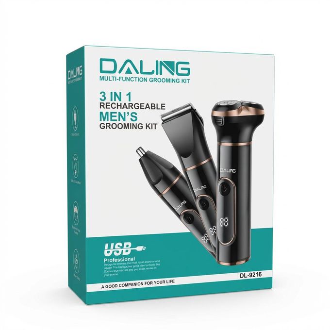 Daling ماكينة حلاقة كهربائية للرجال 3 في 1