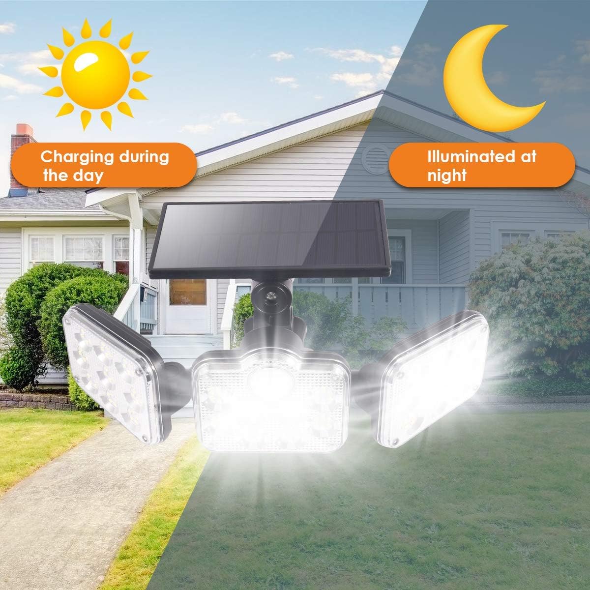2 solar sensor مصابيح  بالطاقة الشمسية