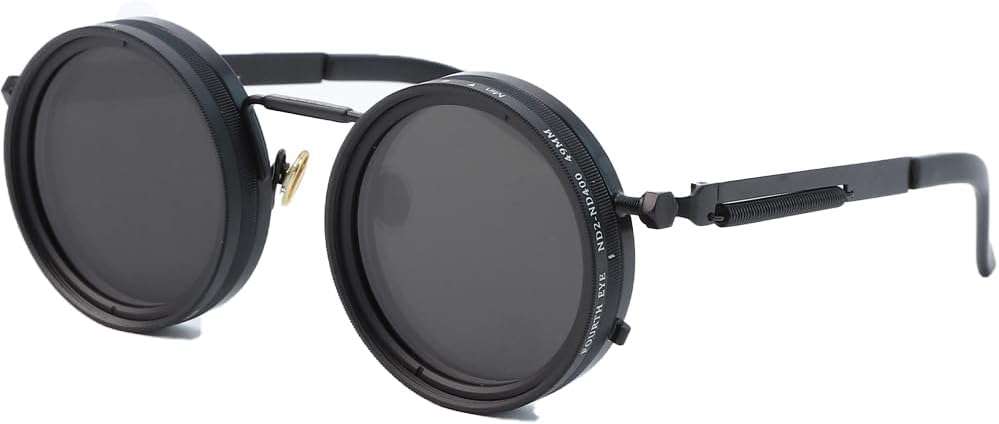Lunettes Mécaniques Premium UV400 Polarisées - Design Métal + Pochette & Chiffon Offerts