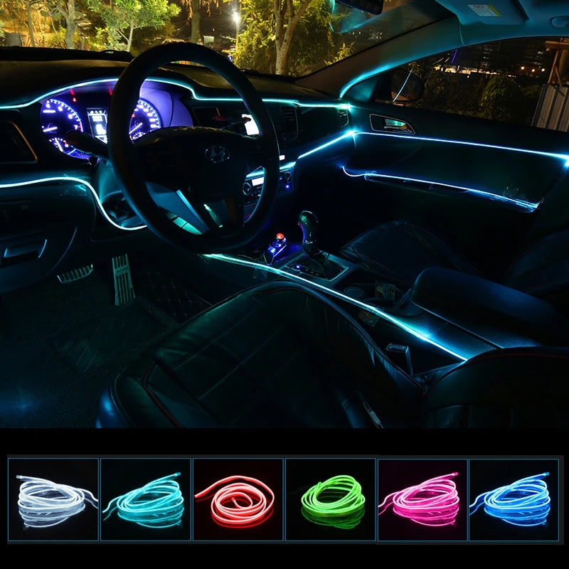 car cold light شريط إضاءة للسيارة