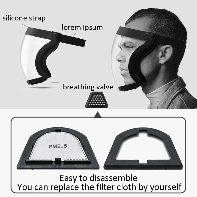 protective outer face mask قناع وجه واقٍ خارجي