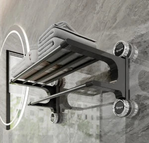 Suction Cup Bath Towel Rack  رف مناشف حمام