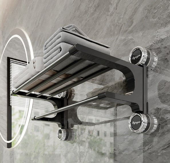 Suction Cup Bath Towel Rack  رف مناشف حمام