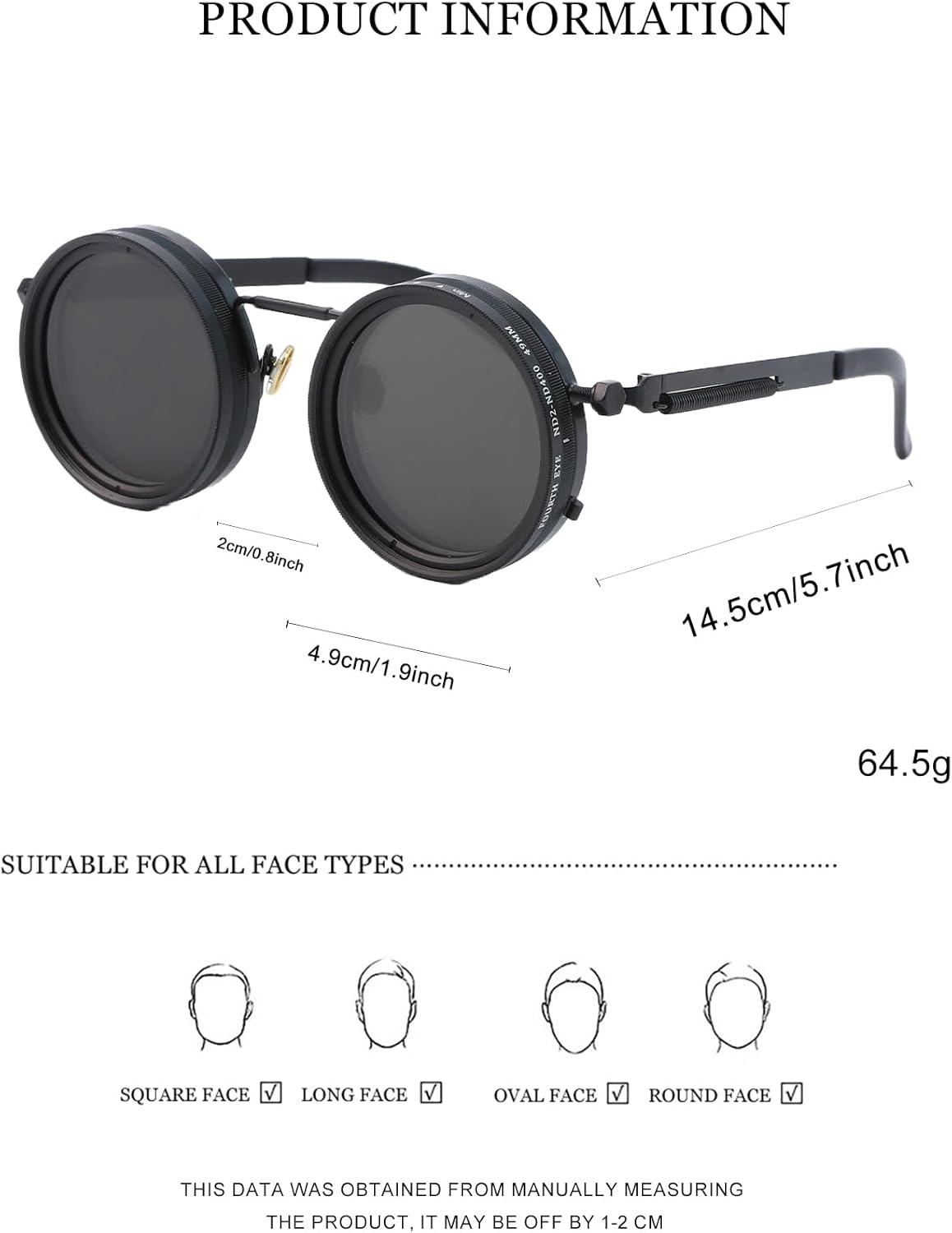 Lunettes Mécaniques Premium UV400 Polarisées - Design Métal + Pochette & Chiffon Offerts