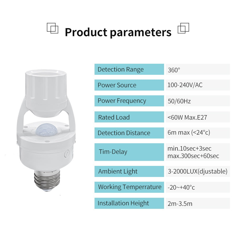 lamp holder محس حركة مصباح