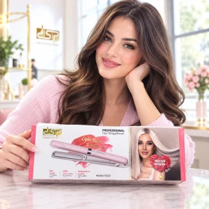 Light Pink & White Professionnal  مكواة شعر احترافية