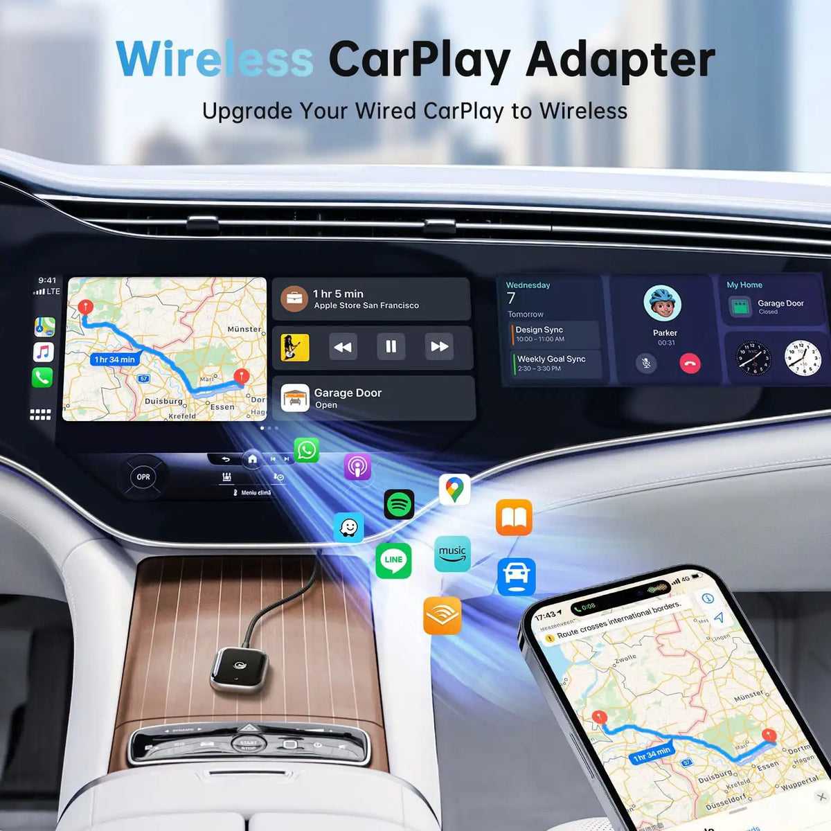 CAR WIRELESS ADAPTER   محول  نظام السلكي إلى نظام لاسلكي