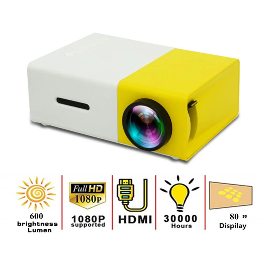 Mini Projecteur  Cinema  80" 1080p, offre spéciale -40%!!! +3mois de garantie et 3mois netflix et spotify Cadeau🎁