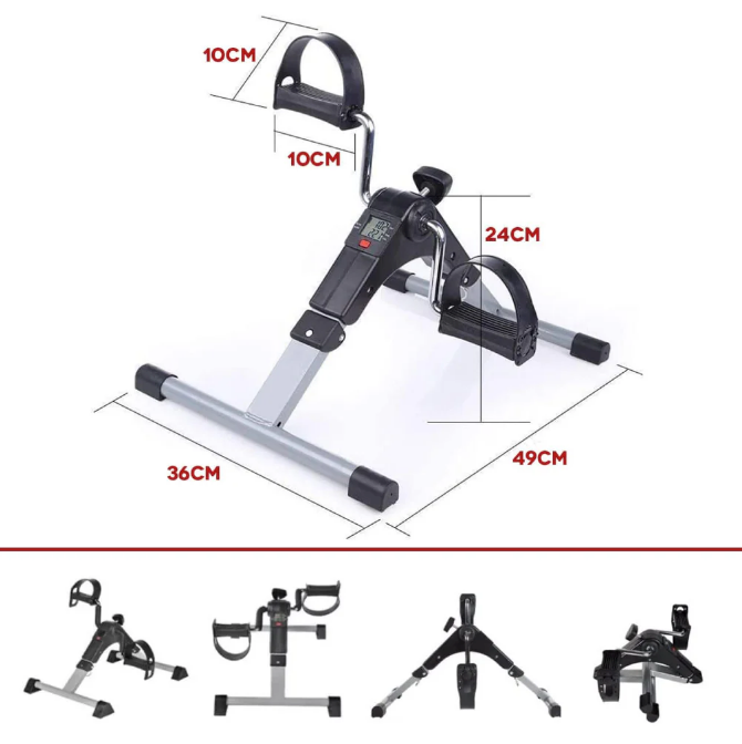 🚴‍♂️ Mini Vélo D'exercice À Pédale Avec Résistance Réglable Et Affichage Numérique