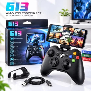 Contrôleur de jeu avec support وحدة تحكم ألعاب تدعم الهواتف الذكية وأجهزة الكمبيوتر