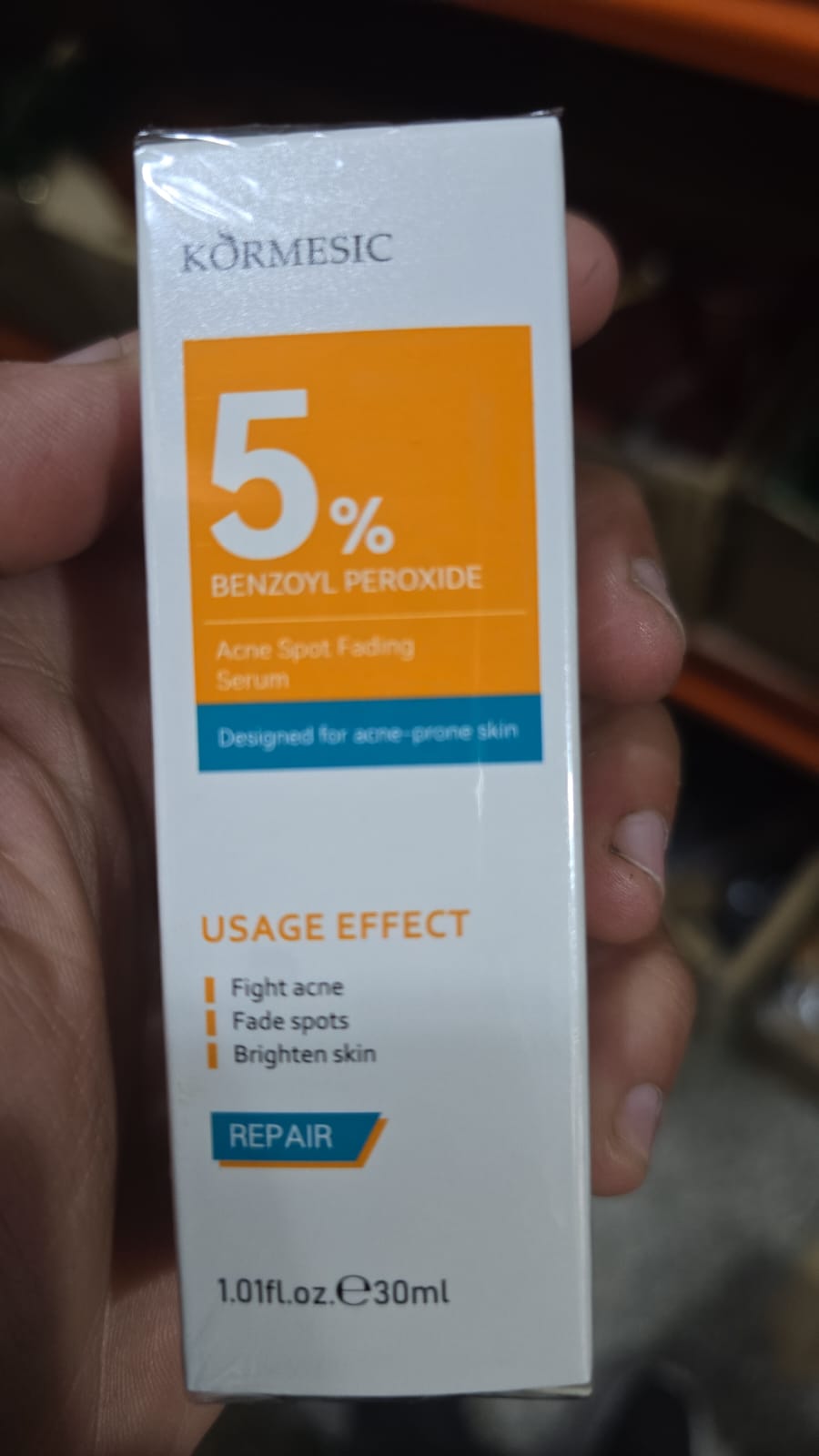 Gel de peroxyde de benzoyle pour l'acné