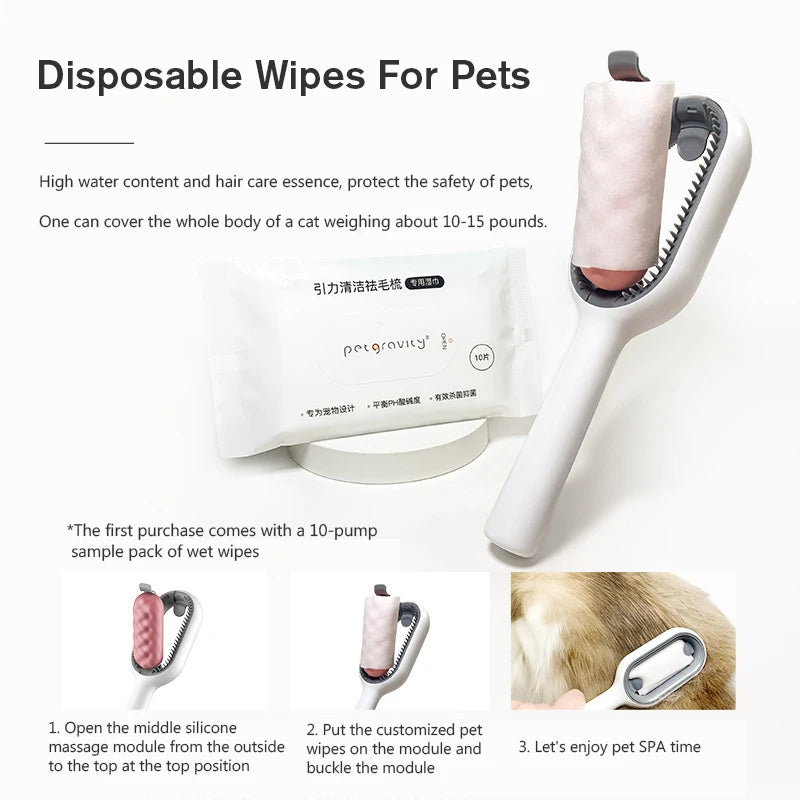 spray handle  مشط للعناية بالحيوانات