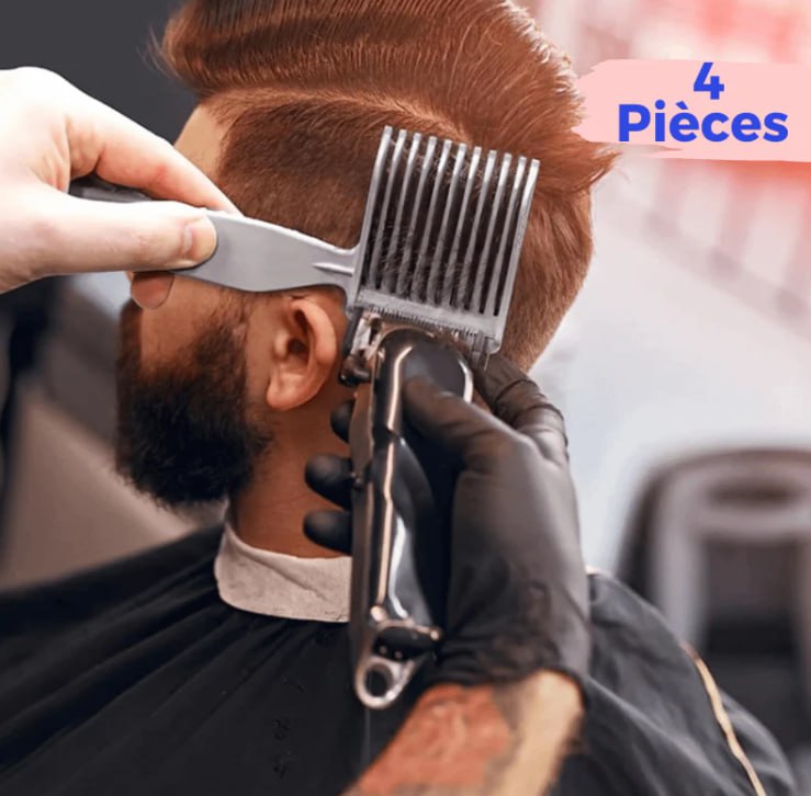 4 peignes de barbier أمشاط حلاقة احترافية