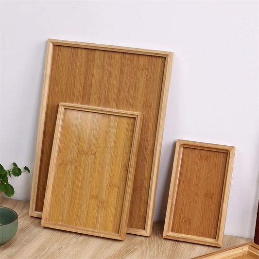 Plateau de Service en Bambou - صينية تقديم خيزران بزاوية قائمة