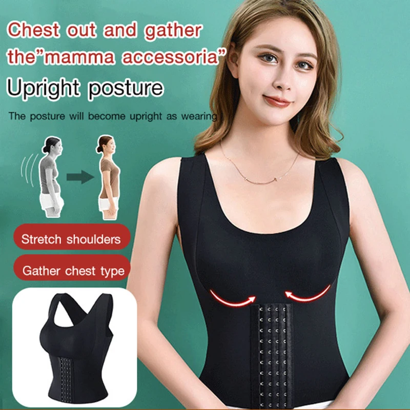 حمالة صدر رياضية خارجية مع وسادات ودعم الظهر - Shapewear Sports Bra for Women