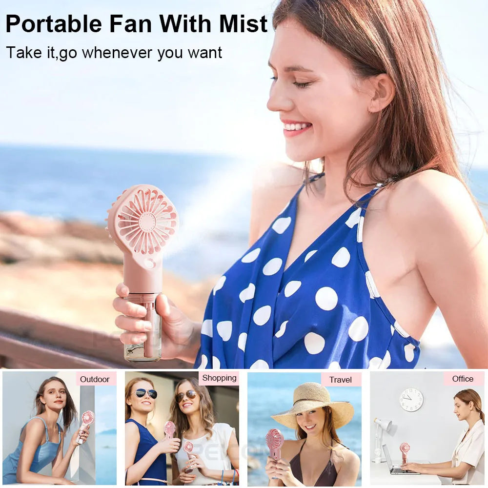 Fan portable مروحة رش ماء