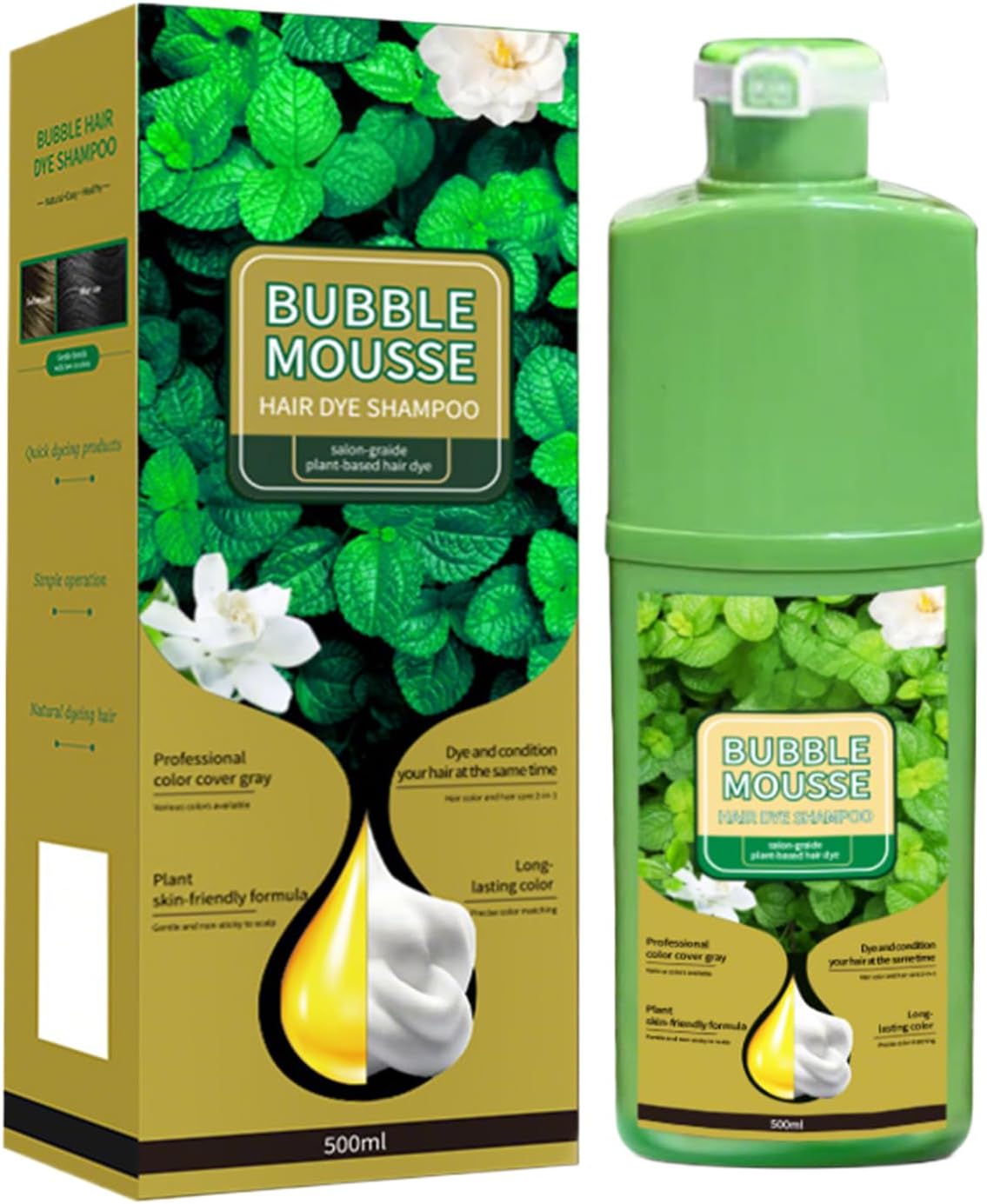 Bubble Mousse شامبو صبغة الشعر