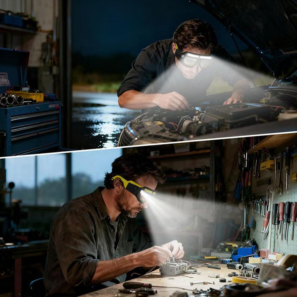 نظارات رأس  قابلة لإعادة الشحن Lunettes LED frontales rechargeables