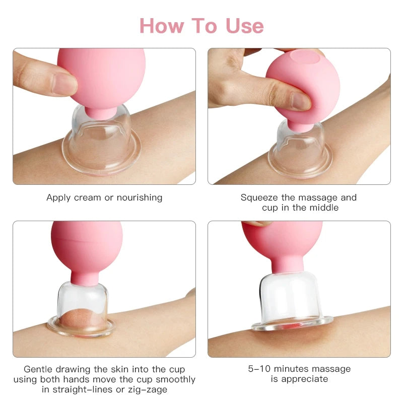 Ventouses de massage  الحجامة العلاجية 4 قطع
